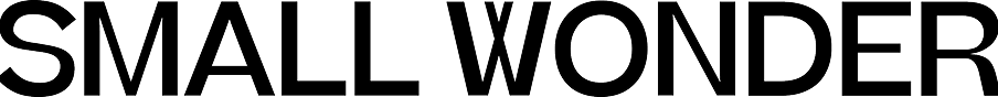 Small Wonder Horizontal Text Logo 
