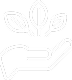 icon of hand holding leaves