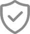 Shield icon with a check mark inside, symbolizing security or approval.