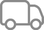 Icon of a delivery truck on a white background